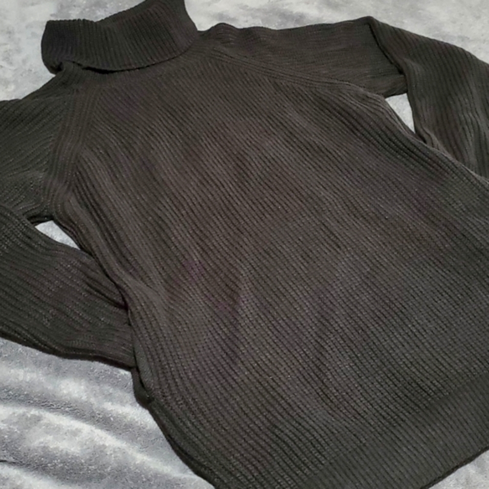 Turtle neck sweater dress
